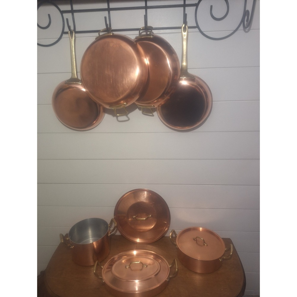 Vintage French copper cookware